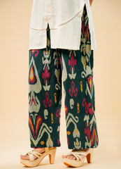 Ivory Kurta Set with Tassel Details